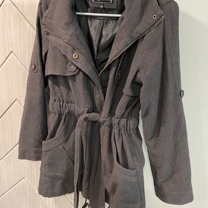 ♥️Foreign Exchange Coat - J Medium / Charcoal Gray